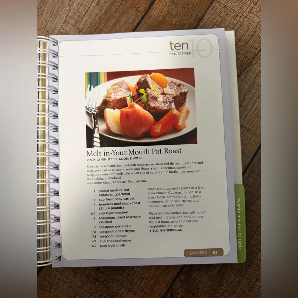 Taste of Home 5-10-20 Cookbook - Vibrant Colors